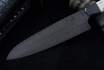 210 Gyuto Feather damascus corian 005 (800x533).jpg